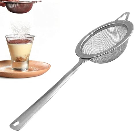 Tamizador De Harina | Herramienta De Cocina De Pastelería De Acero Inoxidable,Tamiz De Harina Para Pastelería,Para Entusiasta De Pasteles De Boda, Postres Y Panaderos