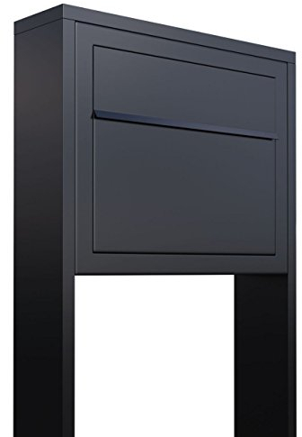 Standbriefkasten, Design Briefkasten Elegance Stand in Schwarz