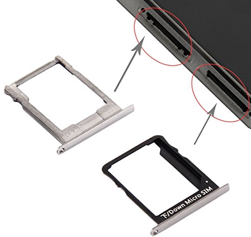 MEIHE-Parts Hochwertige Ersatzteile Neu Für Huawei P8 Lite SIM-Kartenfach und Micro SD-Kartenfach Defektes Mobiltelefon reparieren. (Farbe : Schwarz)