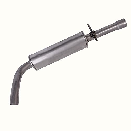 BESTPRICE 1x Mittelschalldämpfer Kompatibel mit AUDI A3 (8L1), SEAT LEON (1M1), TOLEDO II (1M2), SKODA OCTAVIA 1 (1U2) (1U5), VW BORA I (1J2) (1J6), GOLF 4 (1J1) (1J5), NEW BEETLE (9C1, 1C1) (1Y7)