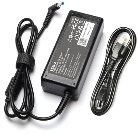 65W Laptop Charger Compatible with HP EliteBook Charger 840 850 845 830 820 G3/G8/G5/G6/G7/G4,ProBook Charger 640 650 745 735 725 755 445 450 430 440 446 455 470 with Power Cord