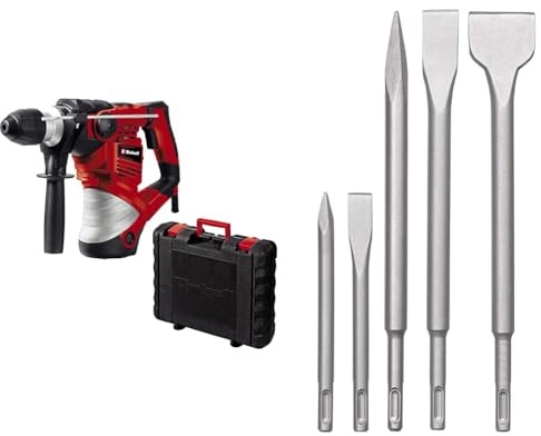 Einhell Bohrhammer TC-RH 1600 (1.600 W, 4 J, Bohren/Hammerbohren/Meißeln mit und ohne Fixierung, Pneumatisches Schlagwerk, SDS-plus-Werkzeugaufnahme