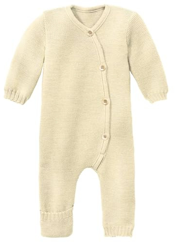 Disana STRICK-OVERALL Baby & Kleinkind - 100% Bio-Merino – atmungsaktiv & bequem - unisex Gr. 50 – 80 - nachhaltig & fair - dehnbar, mit Umklappbündchen - made in Germany