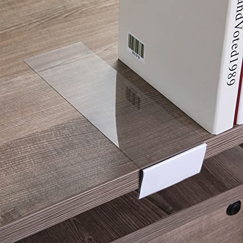 15 Stück Bewegliche Regal Etikettenhalter Klar Regale Tags Bewegliche Bibliothek Regal Markierungen Transparenter Regal Etikettenhalter für Klassenzimmer Büro (9,06 x 3,03 x 1,57 Zoll)