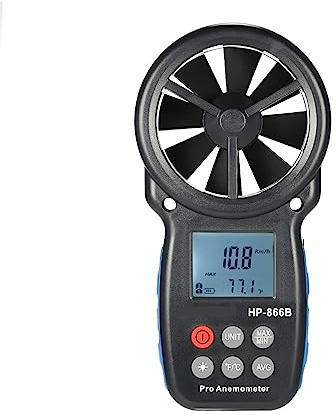 Anemometer Mini LCD Digital Anemometer Thermometer Anemometro Wind Meter Air Velocity Temperature Measuring With Backlight Easy to Use