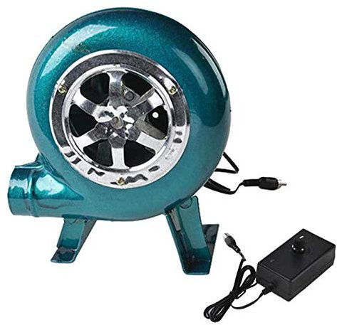 Soffiatore Elettrico per forgia da fabbro - con regolatore, Ventilatore per Camino per Barbecue, Ventilatore centrifugo per Barbecue (30 W, 40 W, 60 W, 80 W)