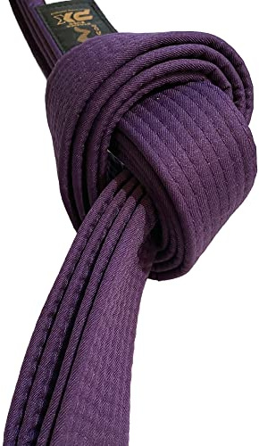 TEKKA BUDO Kampfsport Gürtel Violett - Violettgurt für Karate, Judo, Taekwondo, Jujutsu, Kickboxen, Ninjutsu