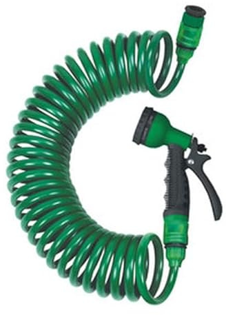 Kit tuyau spirale 10 m + pistolet 7 fonctions.