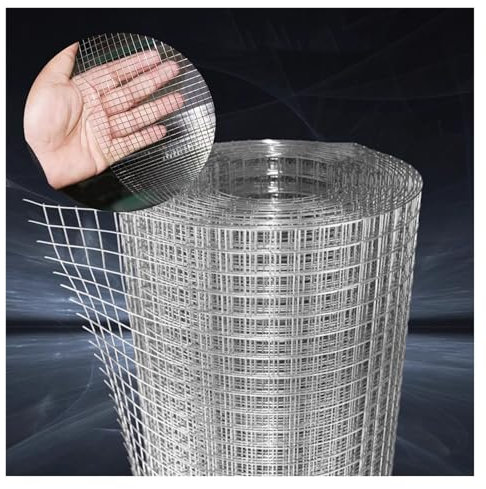 DTVEW Stainless Steel Hardware Cloth, 1/4in Stainless Steel Wire Mesh Screen, Poultry Netting Cage Fence, Balcony Stairs Fence Decorative Mesh(31.5inx36.3ft)