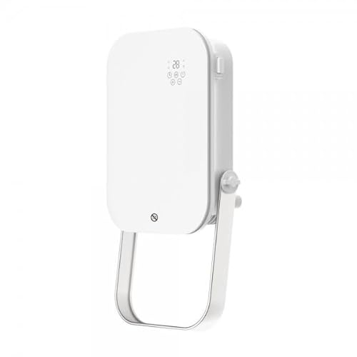 Toallero eléctrico | Calefactor baño con mando a distancia y pantalla led 2000W Blanco | Termoventilador | Calefactor de pared