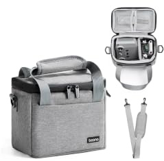 Linpr Estuche de Almacenamiento para Drone dji Mini 4K/4/2 SE, Gris | Bolso Bandolera de tela Oxford, Correa de Hombro Ajustable, Funda Transporte Protectora para Accesorios y Mandos Controlador