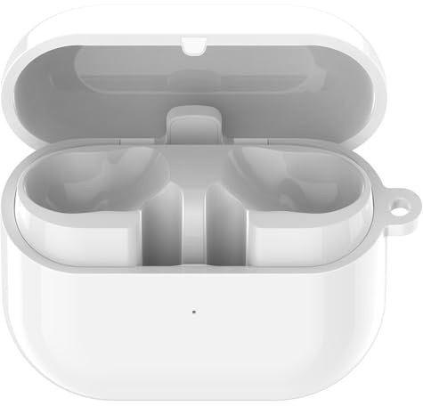 NovemFoal Ersatz-Ohrhörer-Ladehülle kompatibel mit Samsung Galaxy Buds 3 Pro Ladehüllen, Ladebox Cradle Kopfhörer Zubehör für SM-R630 (weiß)