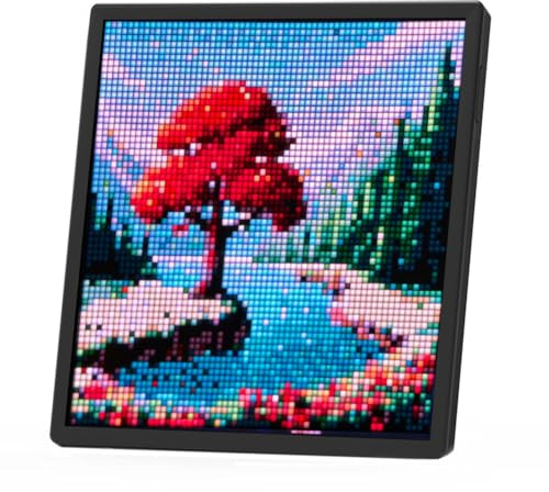 Eieenotee LED-Pixelanzeige, 64 X 64 RGB-LED-Matrix-Panel, Programmierbares Pixel-Art-Display mit Bluetooth-App-Steuerung, Pixel-Bildschirm