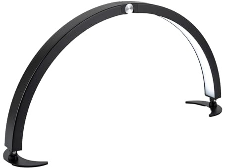 EUAIIPull Halbmond Lampe für Nagel 73cm Desktop Halbmondlicht mit Fernbedienung und 3 Beleuchtungsarten Faltbare LED Nageltisch Licht Mondlampe Wimpernlampe [Energieklasse E]