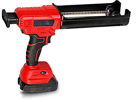 Electric Caulking Gun, 21V Cordless Double Cartridge Adhesive Applicator, Fully Automatic Epoxy Applicator for Professional Use