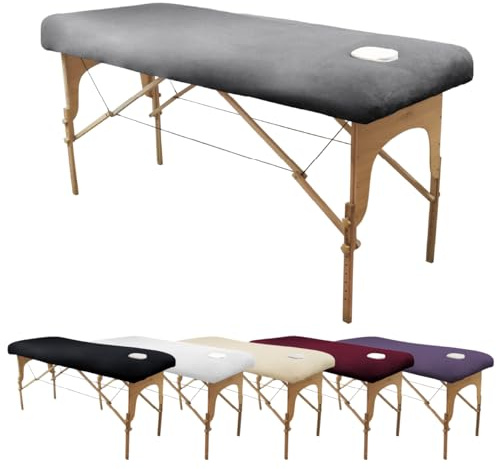 Vivezen - Sábana ajustable de rizo para protección de la mesa de masaje - Confort Plus