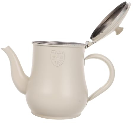 Filtro de Aceite de Acero Inoxidable 500ml con Integrado y Cuerpo Engrosado | Separación de Residuos, Uso en Cocina Doméstica, Acabado Beige, Formato de 500ml, Calidad Alimentaria Estilo Aleatorio