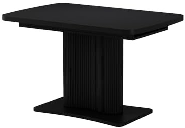 Vicco Esstisch Fenaro, Schwarz, 120-160 x 80 cm | ausziehbar, mit Auszugsfunktion für variable Tischlängen