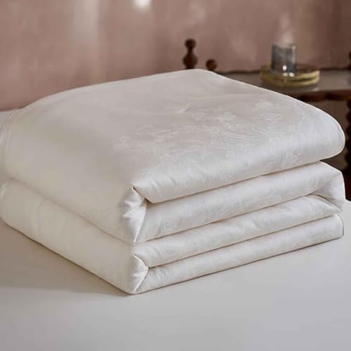 MTHGH Trapunta Matrimoniale, Piumino Invernale Imbottito in Seta di Gelso, Coperta Invernale Matrimoniale, Piumone Invernale Spesso, Piumino Trapuntato Reversibile.(220x240cm/3.1kg)