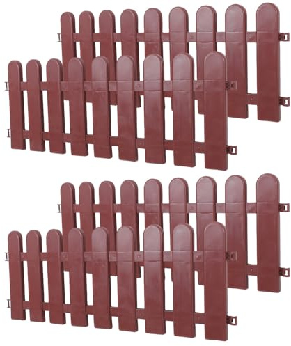 Hemobllo Recinzione per Piccoli Animali e Tartarughe 4 Pezzi Barriera da Giardino per Prato e Vialetti Design Spazioso Pannelli Modulari Durevoli Adatta per Esterni
