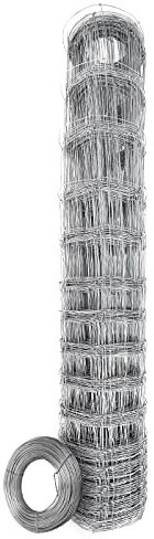 Panorama24 50m Wildzaun Forstzaun Weidezaun Drahtzaun Knotengeflecht 80/6/30 inkl. 10m GRATIS Spanndraht