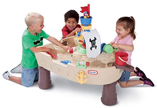 Little Tikes Anchors Away Piratenschiff - Wasserspielset für Kinder - Sicher und Tragbar - Fördert kreatives Spielen