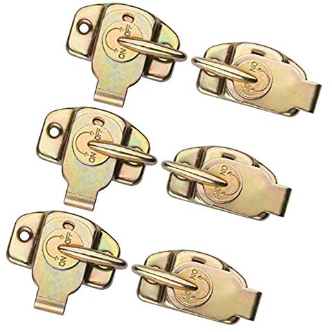 6 Sets of Align-N-Lock Table Locks, Abuff Heavy Duty Dining Training Table Buckles Connectors Great for Table Leaf, Extension Tables, Computer Workstations and Conference Tables