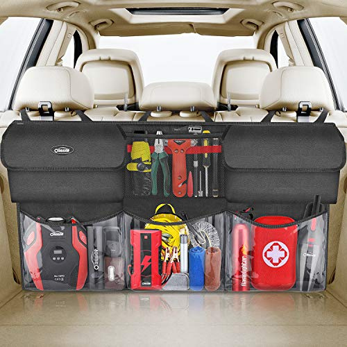 Oasser Kofferraum Organizer Auto mit wasserdichten Taschen, Schwarz