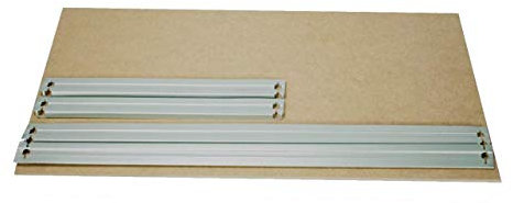 Shelf Creations Basic HDF Boden-Set 140x40cm für Schwerlastregale in verzinkt als Zusatzboden oder Ersatzboden