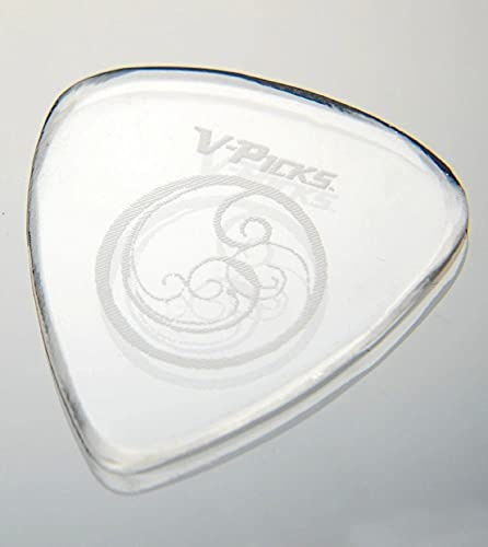 V-Picks™ »ORIANTHI SIGNATURE - GUITAR PICK« Plektren für Gitarre - 0.8mm - Farbe: Crystal Clear