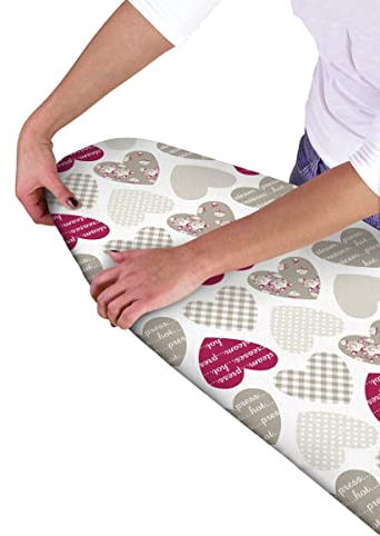 COUNTRY CLUB Multi Fit Elasticated Mixed Hearts Ironing Board Cover