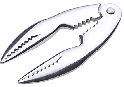 Krebs-und Hummerzange,Hummerknacker,Hummerbrecher,lebensmittelechte Spezialbeschichtung,Retro-Design,für Restaurant Hotel Hause,13.5 * 5CM,Silber Tokaneit