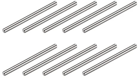 METALLIXITY 50Stk Dübelstifte 304 Edelstahl Regalstifte 3x40mm | für Metall Gerät Möbel Einbau DIY