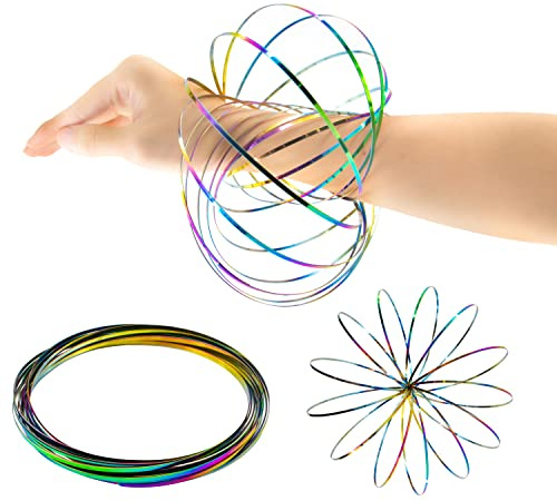 FlowRing Spinner ArmToy,3D Geometric Magic Spiral Game Interactive Stress Relief