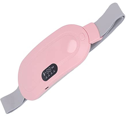 Menstruations-Heizkissen, Reguliert, Hohe Sicherheit, Tragbar, USB-Aufladung, Schnelle Erwärmung, Menstruationsgürtel-Wärmekissen, 4 Gänge, für Weibliche Krämpfe (Rosa