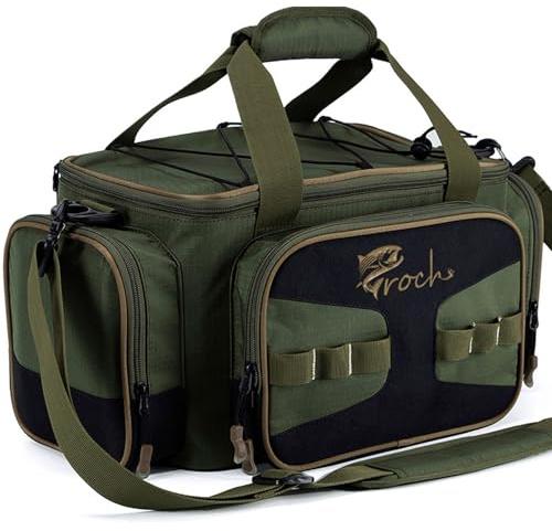 Croch Fishing Tackle Bag for Fishing Accessories, Ideal for Shoulder or Crossbody Wear