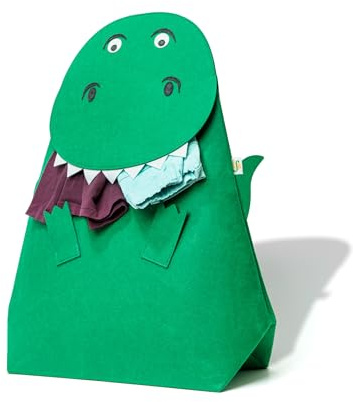 Premium Wäschekorb Kinderzimmer Dinosaurier (65 × 43 × 65 cm) – Faltbarer Aufbewahrungskorb für Spielzeug & Wäsche, platzsparend und kinderfreundlich