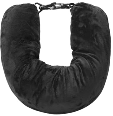 Federa per cuscino cervicale da riempire con oggetti e vestiti per bagagli extra, federa per cuscino da collo imbottita, borsa da viaggio per cuscino da viaggio | morbida copertura in velluto | adatta