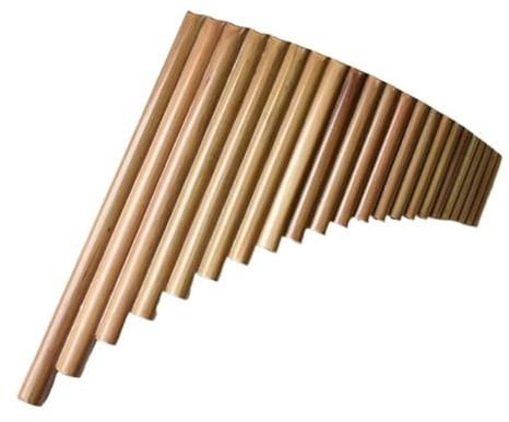 Panflöte aus Bambus Traditionelles Volksinstrument, chinesische Panflöte, bittere Bambus-Panflöte, Stimmung, 8 Röhren, Lack, mit Tasche