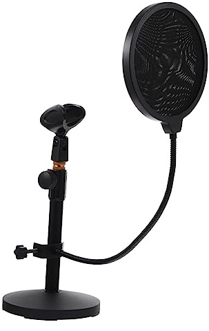 JEWEDECO 1satz Mikrofonständer Mit Einstellbarem Inkl Mikrofonclip Und Windschutz Für Und Studioaufnahmen Stabil Und Langlebig