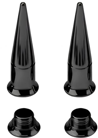 Decentraland 1 Paar Schwarz 13 mm Taper Plugs Tunnel Ohrringe Ohrstöpsel Septum Piercing Ohrplugs Körperschmuck Ohr Dehnstäbe Expander Innengewinde Fleischtunnel Titanstahl Edelstahl Frauen Herren