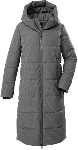 G.I.G.A. DX quiltad damkappa/funktionell kappa i dunlook med huva GW 17 WMN QLTD CT, mörktanthra, 38, 43345-000