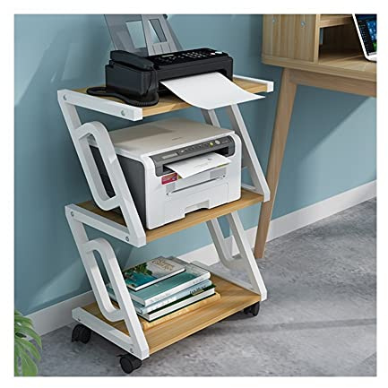 XAoSCd Druckerhalter Druckerständer Bodenstehend 2/3-Stufig Stark Belastbares Druckerregal Mehrzweckbüro Multifunktionaler Druckerhalter Aufbewahrung Von Kleinigkeiten,3-Tier-m