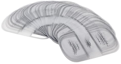 MUNEFE 100Pcs Cake Edges Wrap, Semicircle Transparent Cake Mousse Baking Collar Accessory, Mousse Wrapping Tray Cake Decor for Baking Decorating and Wraping