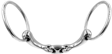 ES0080 ErgoBit Wassertrense Doppelt Gebrochen Edelstahl 65mm/16mm, 13.5 cm