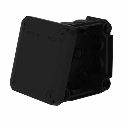 OBO Kabelabzweigkasten T-Serie SW, schwarz, 1 Stück (T60 SW - 114x114x57mm)