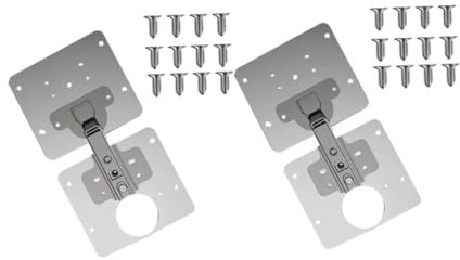 Sewroro 2 Stück Reparaturplatte Scharnier Aus Edelstahl Rostbeständig Mit Schrauben Metall Reparaturhalterung Für Möbel Wie Schränke Betten Regale Vielseitig Für Tür Und Seitenwandmontage
