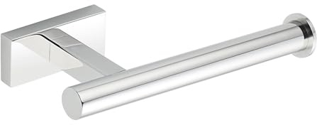 Mooche Porte Rouleau Papier Toilette, Longueur 17.6 CM, Papier Toilette Mural pour Salle de Bain/Cuisine, en Acier Inoxydable SUS 304, Durable et Pratique, Chrome