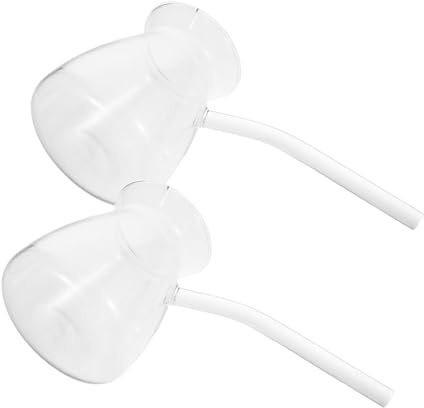 Didiseaon 2pièces Cafetière Turque Verre Borosilicate Avec Poignée Latérale Pour Théière Et Chauffe-lait Résistante Chaleur