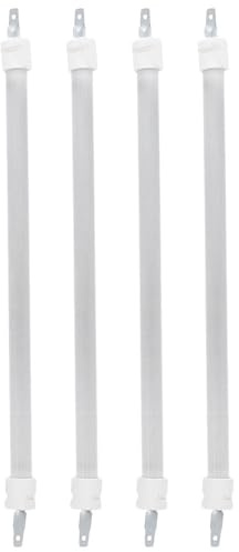 Gatuida Lot de 4 Tubes en Verre pour Chauffage de terrasse : élément Chauffant en Quartz de Rechange - Tube résistant à la Chaleur pour appareils de Chauffage Infrarouge d'extérieur et